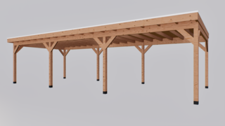 Douglas overkapping, 402 x 981 cm Verando, Pure